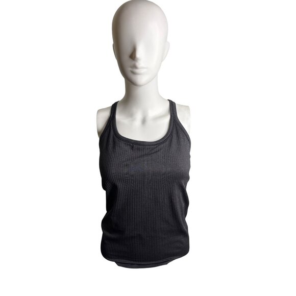 Lululemon Athletica Women's Gray Ribbed Racerback Tank Top 8 - Picture 1 of 8